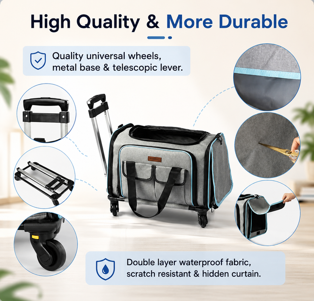 Voyager™ Expandable Rolling Pet Carrier
