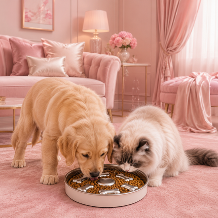 SteelSafe Slow Feed Pet Bowl