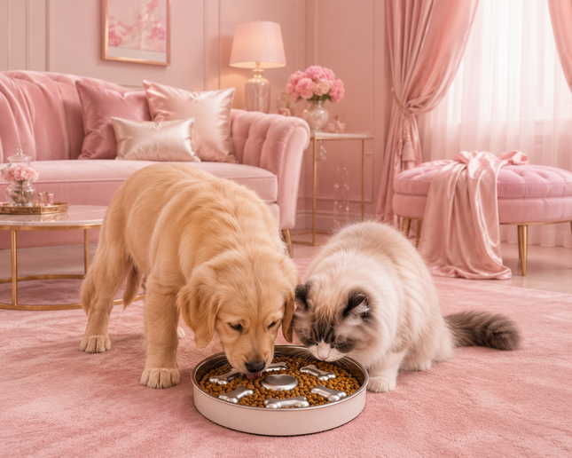 SteelSafe Slow Feed Pet Bowl