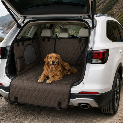SUV Dog Seat Hammock with Mesh Window